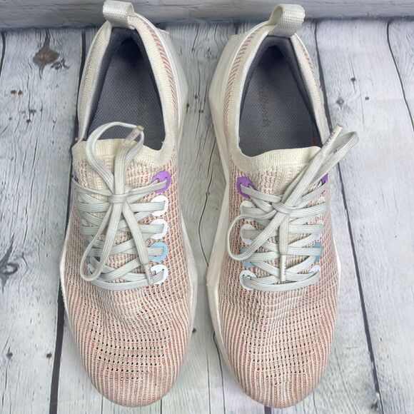 Allbirds Tree Flyer Sneakers Men's Size 10 Ivory Orange Walking Running Shoes - Picture 12 of 14